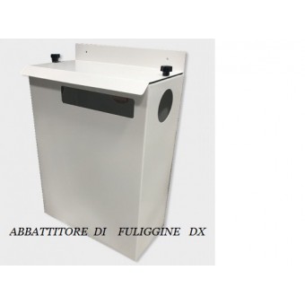 Abbattitore di fuliggine filtro fumi fumino per stufa a pellet d.80 dx